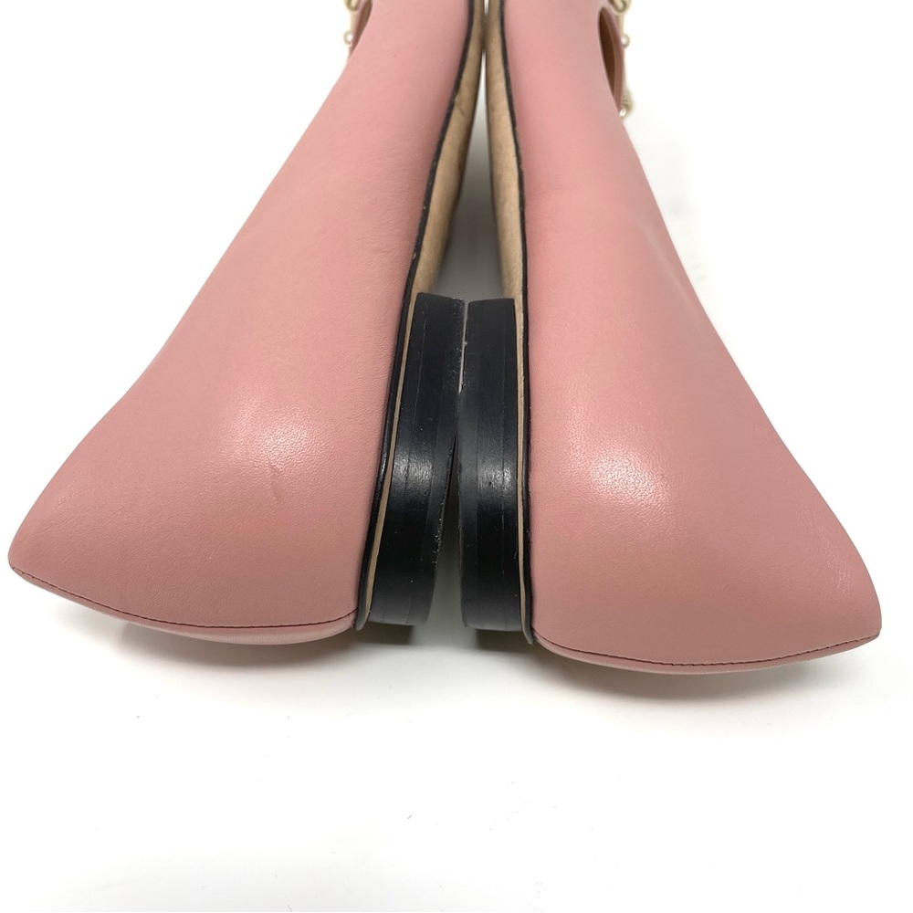 Gucci Horsebit Ballet Flats Pink Leather EU 39 US 9 Powder Pink - Picture 13 of 16